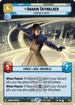 【LOF334/EN】Anakin Skywalker - Champion of Mortis(Hyperspace)