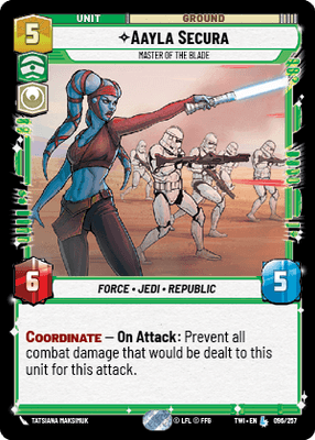 【TWI096/EN】Aayla Secura - Master of the Blade(FOIL)