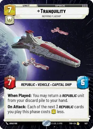 【TWI507/EN】Tranquility - Inspiring Flagship(HYPERSPACE/FOIL)
