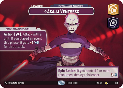 【TWI271/EN】Asajj Ventress - Unparalleled Adversary(Showcase)