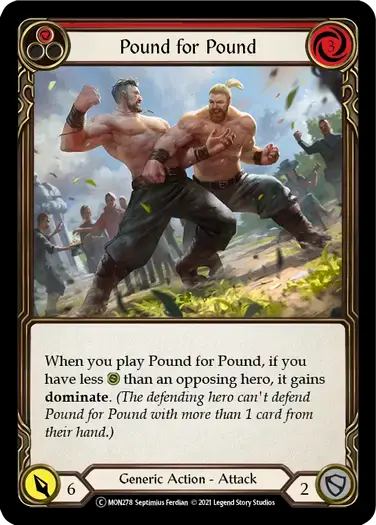 【U-MON278/EN】Pound for Pound[Red]