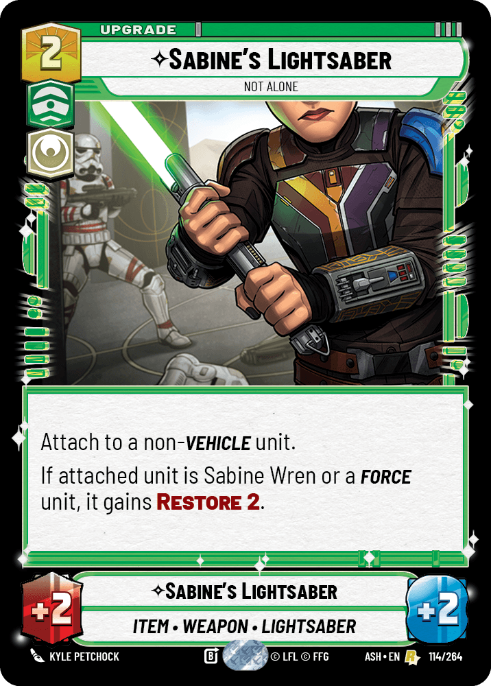 【ASH114/EN】Sabine's Lightsaber - Not Alone