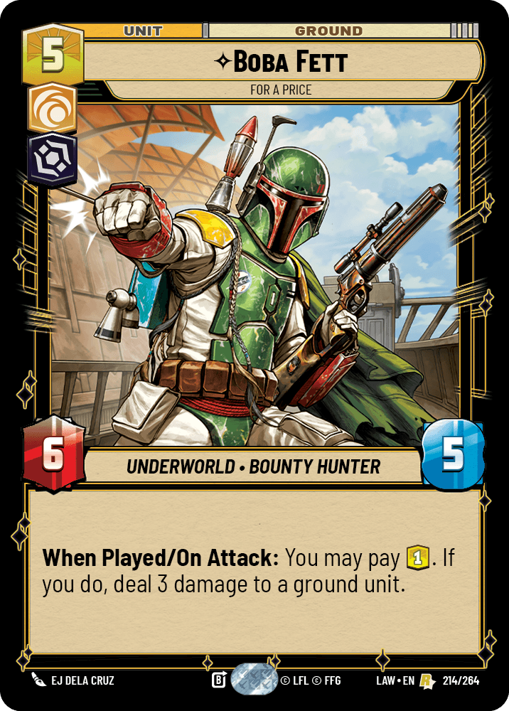 【LAW214/EN】Boba Fett - For a Price