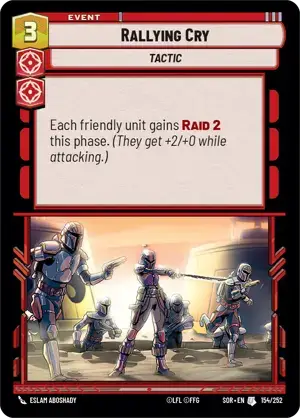 【SOR154/EN】Rallying Cry(FOIL)