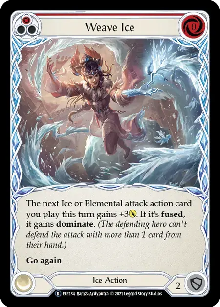 【U-ELE154/EN】Weave Ice[Red]