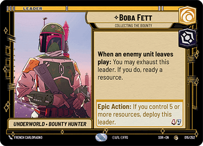 【SOR015/EN】Boba Fett - Collecting the Bounty