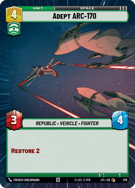 【JTL848/EN】Adept ARC-170 (HYPERSPACE/FOIL)