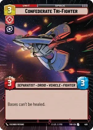 【傷あり特価】【TWI400/EN】Confederate Tri-Fighter(HYPERSPACE)