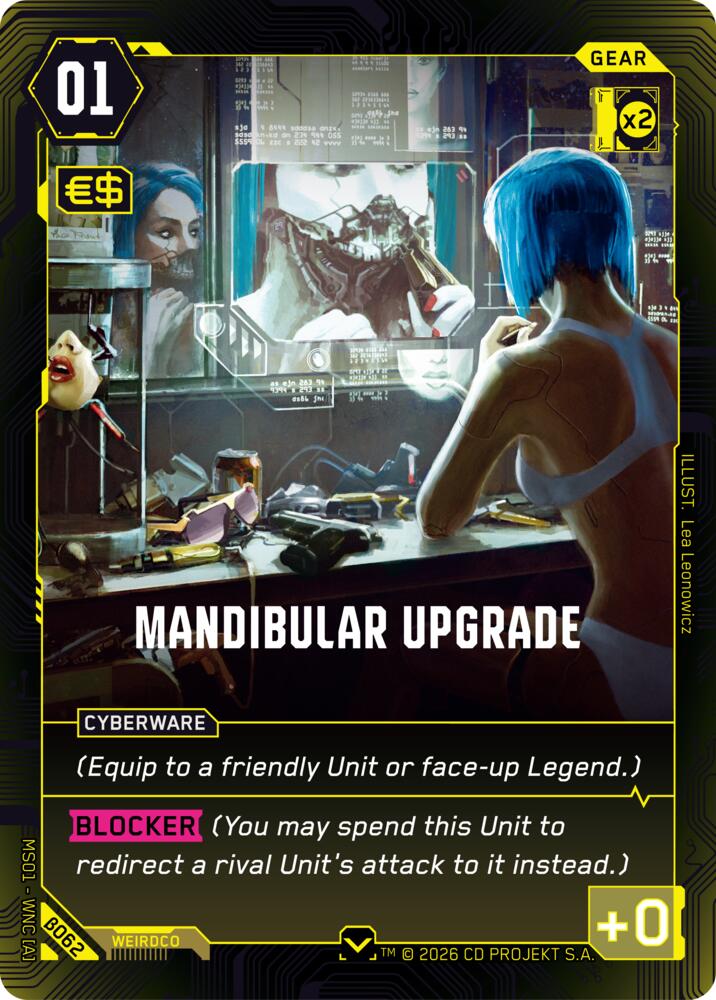 【WNCBβ062/EN】Mandibular Upgrade