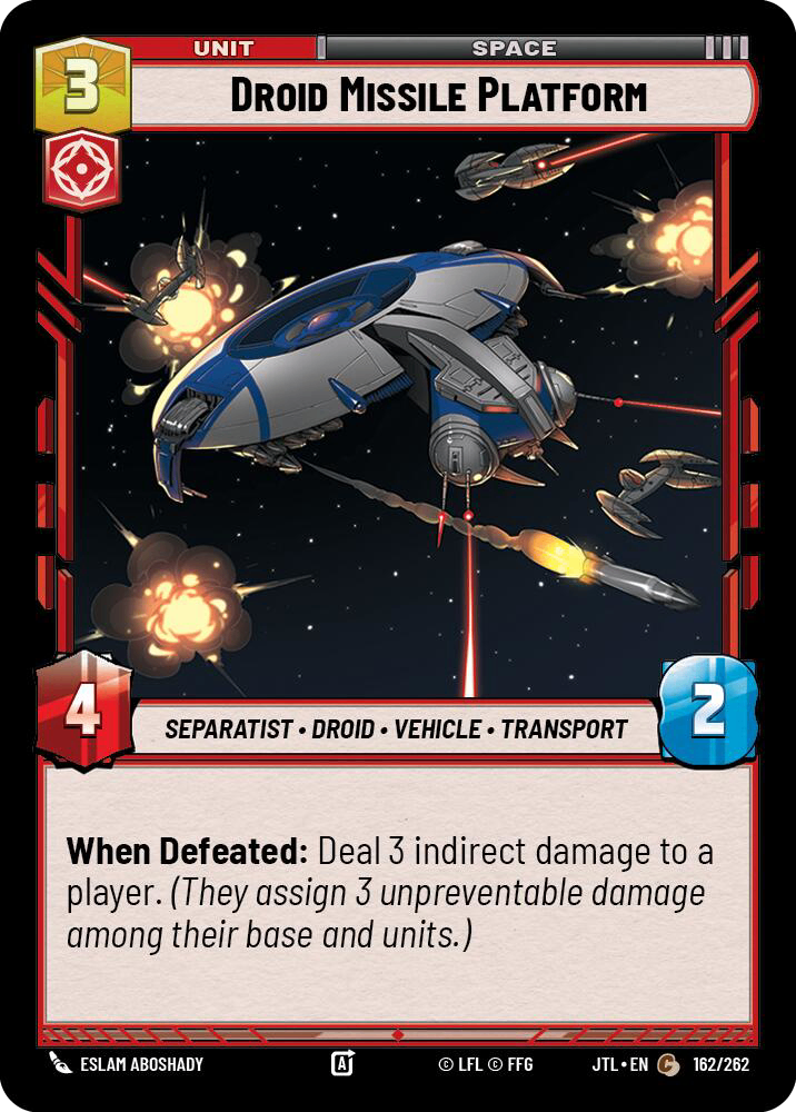 【JTL660/EN】Droid Missile Platform(Foil)
