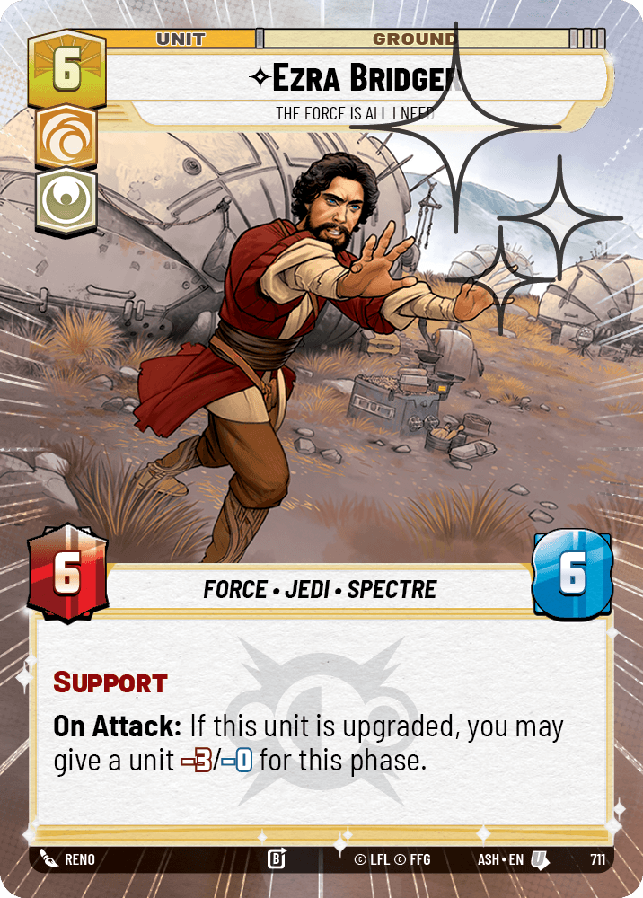 【ASH711/EN】Ezra Bridger - The Force is All I Need (Hyperspace/Foil)