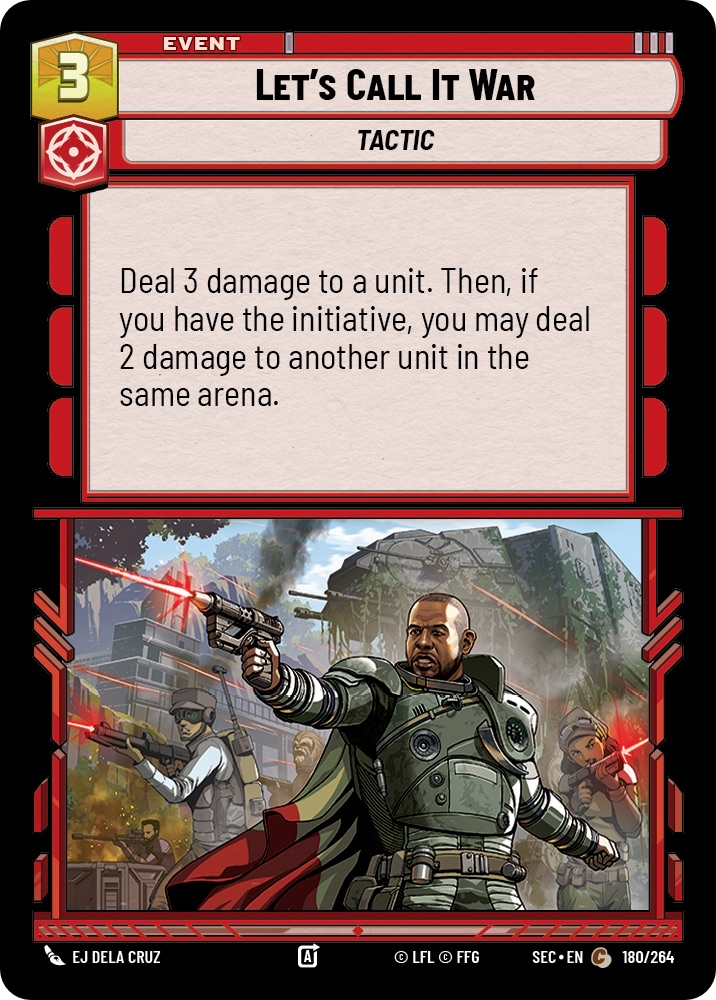 【SEC0180/EN】Let's Call It War