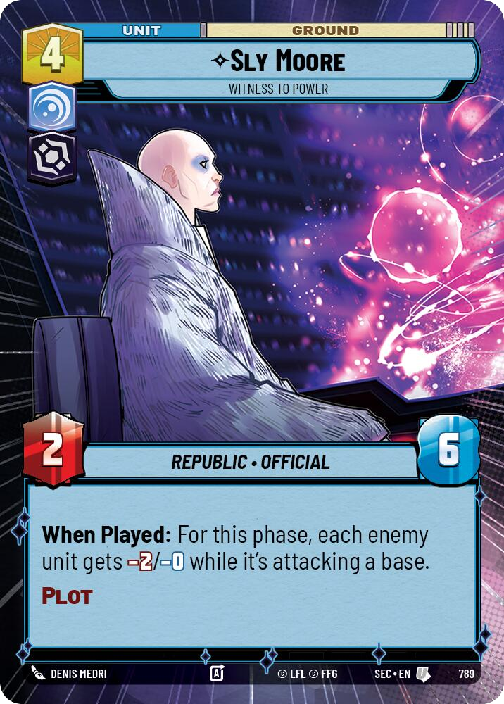 【SEC0789/EN】Sly Moore - Witness to Power (Hyperspace/Foil)