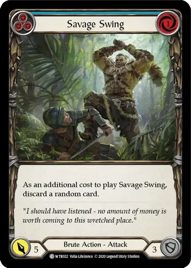 【U-WTR022/EN】Savage Swing[Blue]