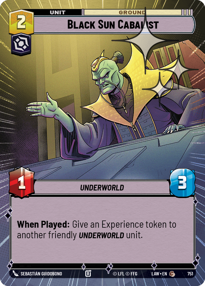 【LAW751/EN】Black Sun Cabalist (Hyperspace/Foil)