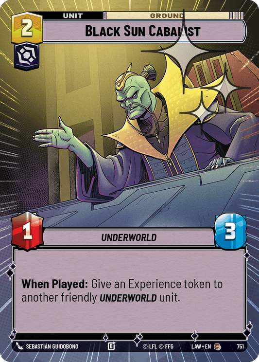 【LAW751/EN】Black Sun Cabalist (Hyperspace/Foil)