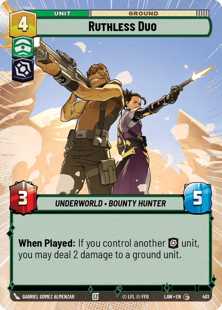 【LAW401/EN】Ruthless Duo (Hyperspace)