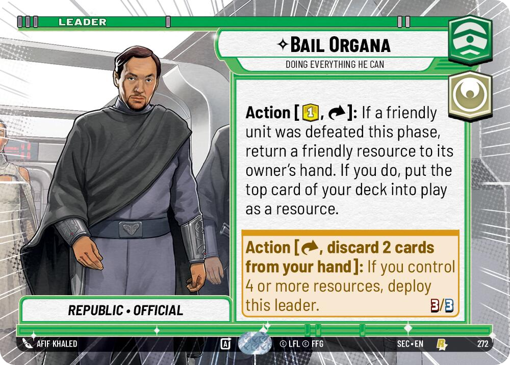 【SEC0272/EN】Bail Organa - Doing Everything He Can (Hyperspace)
