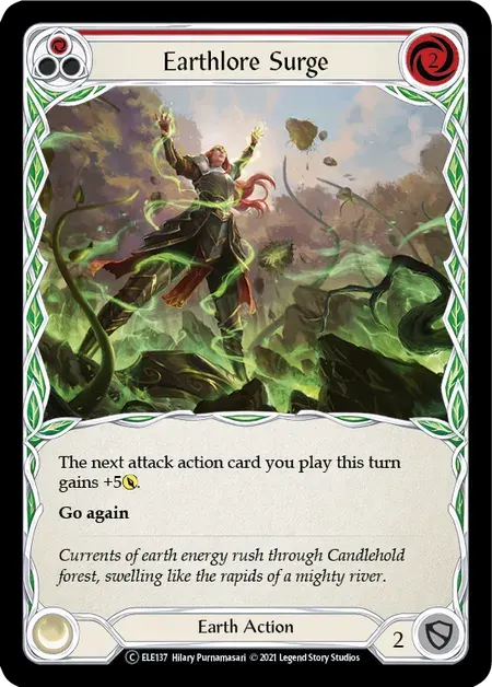 【U-ELE137/EN】Earthlore Surge[Red]