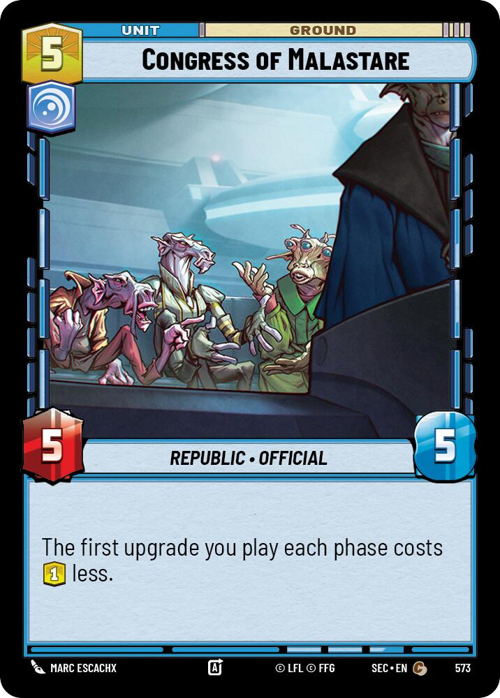 【SEC0574/EN】Congress of Malastare (Foil)