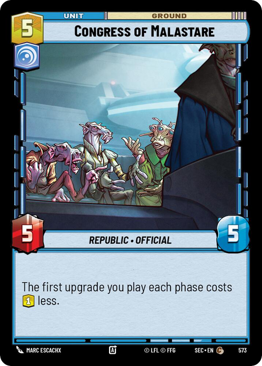 【SEC0574/EN】Congress of Malastare (Foil)