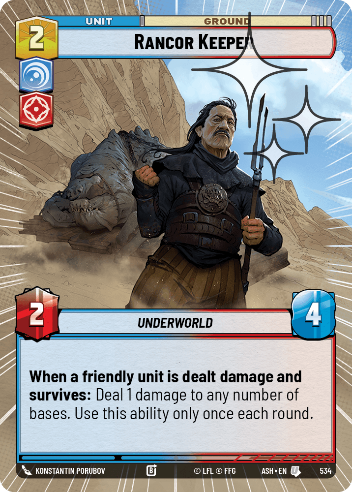 【ASH534/EN】Rancor Keeper (Hyperspace/Foil)