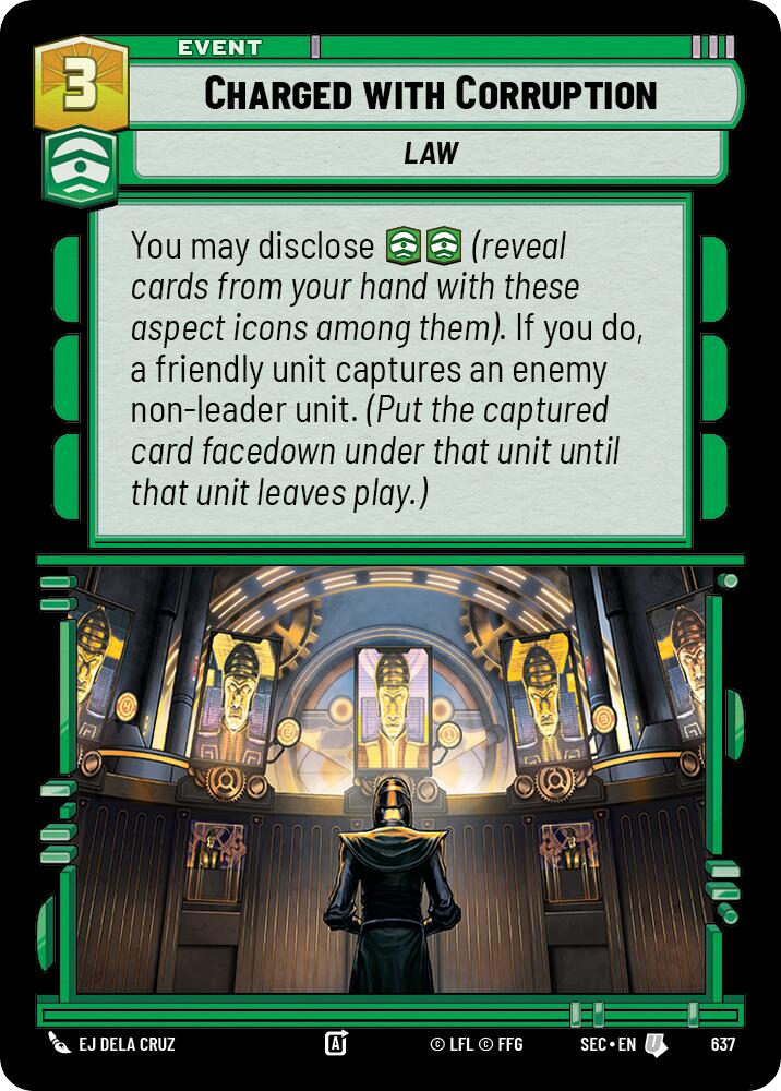 【SEC0637/EN】Charged with Corruption (Foil)