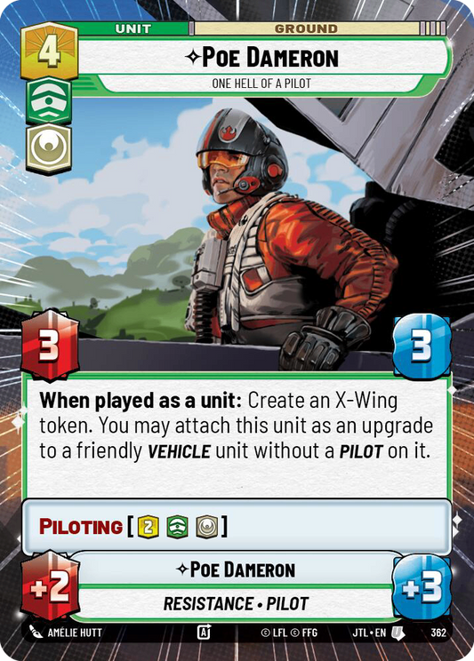 【JTL362/EN】Poe Dameron - One Hell of a Pilot(Hyperspace)