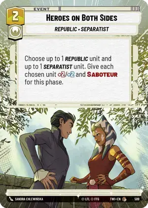 【TWI509/EN】Heroes on Both Sides(HYPERSPACE/FOIL)