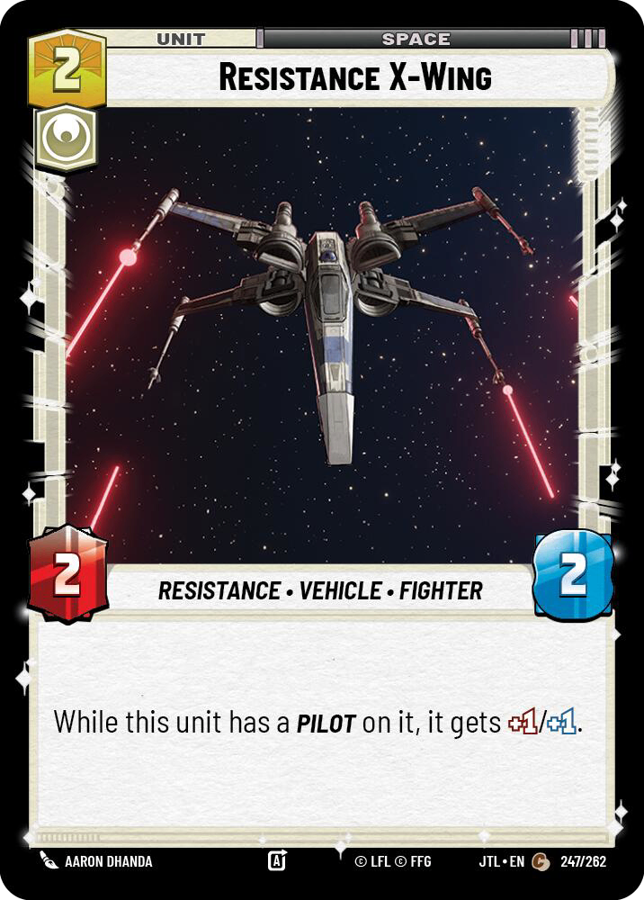 【JTL745/EN】Resistance X-Wing(Foil)