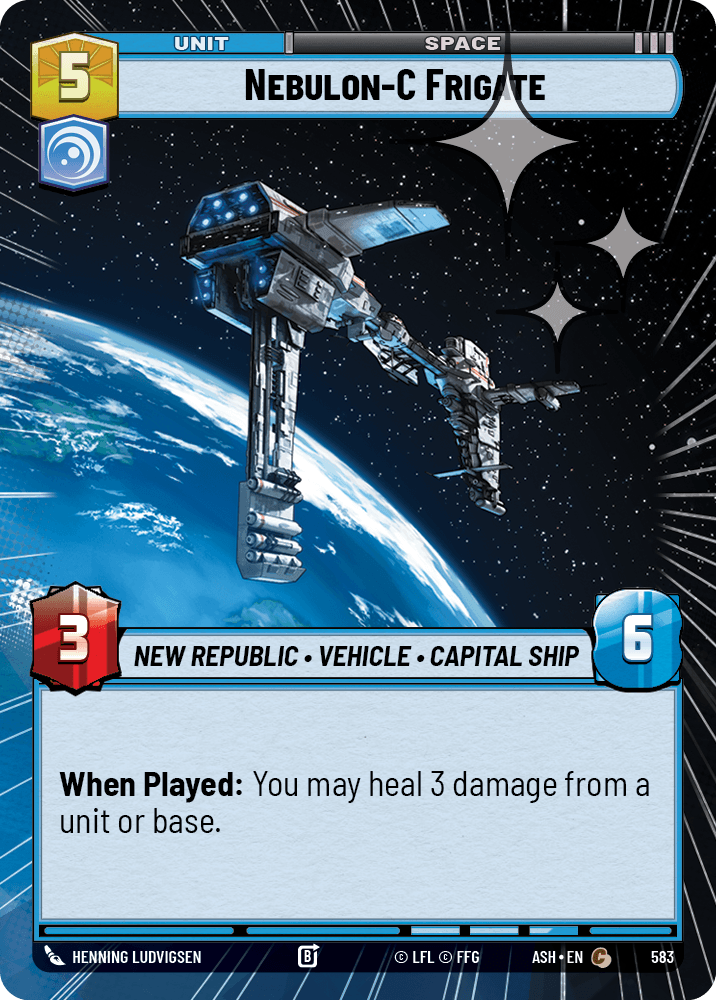 【ASH583/EN】Nebulon-C Frigate (Hyperspace/Foil)