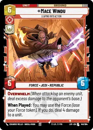 【LOF149/EN】Mace Windu - Leaping Into Action