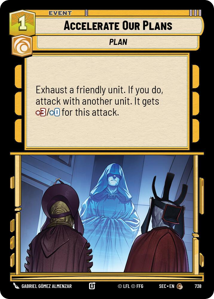 【SEC0738/EN】Accelerate Our Plans (Foil)