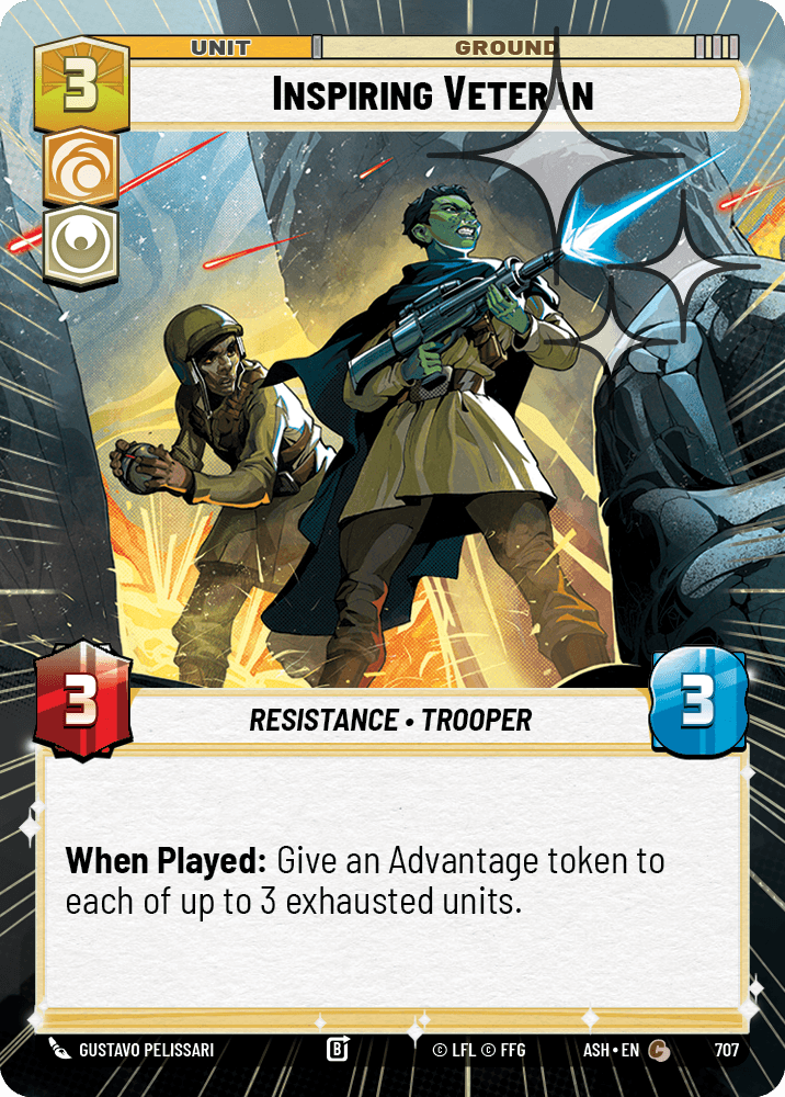 【ASH707/EN】Inspiring Veteran (Hyperspace/Foil)