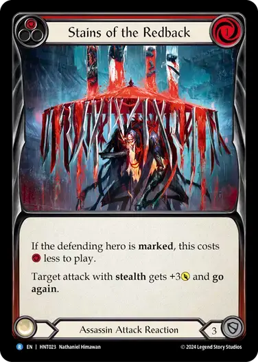 【HNT023/EN/RF】Stains of the Redback/赤背の血痕[Red]