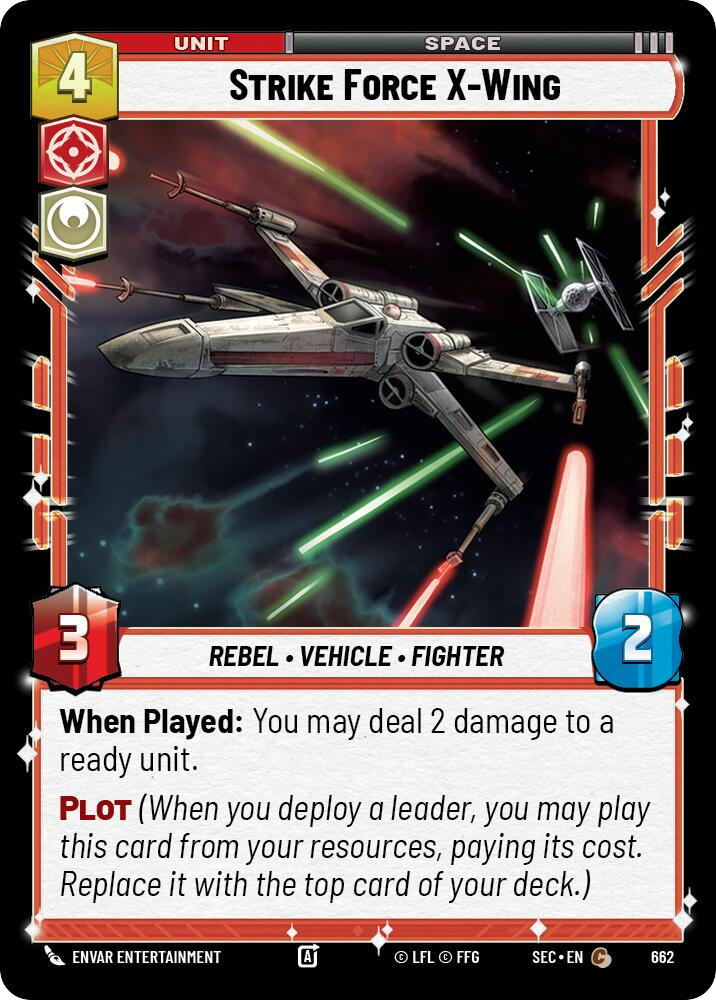 【SEC0662/EN】Strike Force X-Wing (Foil)