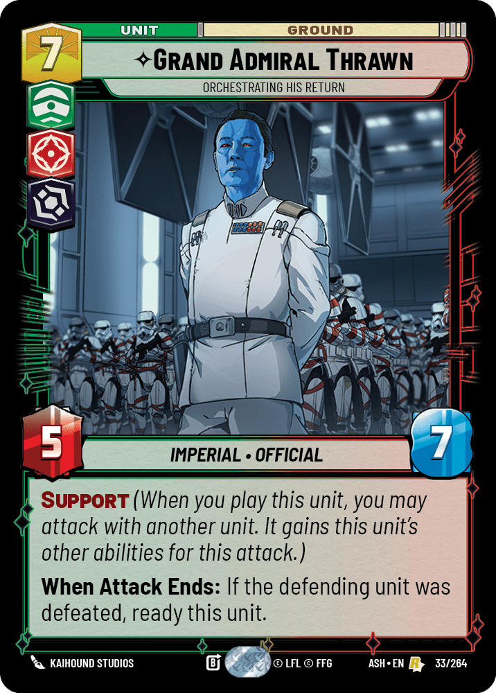 【ASH033/EN】Grand Admiral Thrawn - Orchestrating His Return
