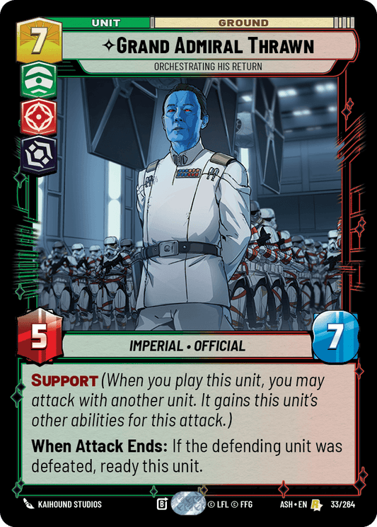 【ASH033/EN】Grand Admiral Thrawn - Orchestrating His Return