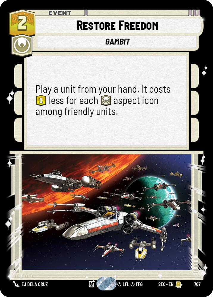 【SEC0767/EN】Restore Freedom (Foil)