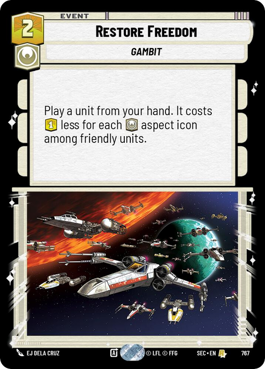 【SEC0767/EN】Restore Freedom (Foil)