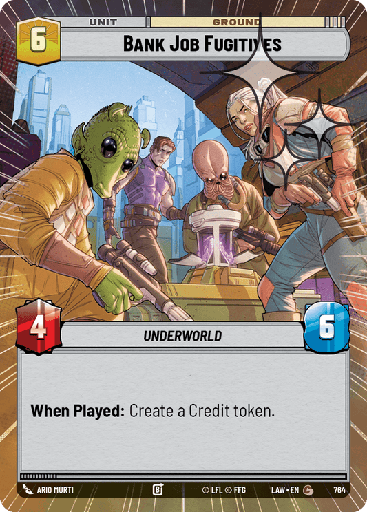 【LAW764/EN】Bank Job Fugitives (Hyperspace/Foil)
