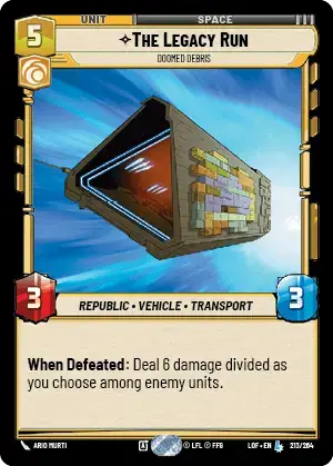 【LOF213/EN】The Legacy Run - Doomed Debris