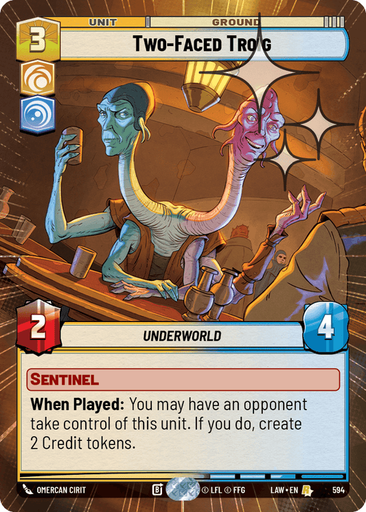 【LAW594/EN】Two-Faced Troig (Hyperspace/Foil)