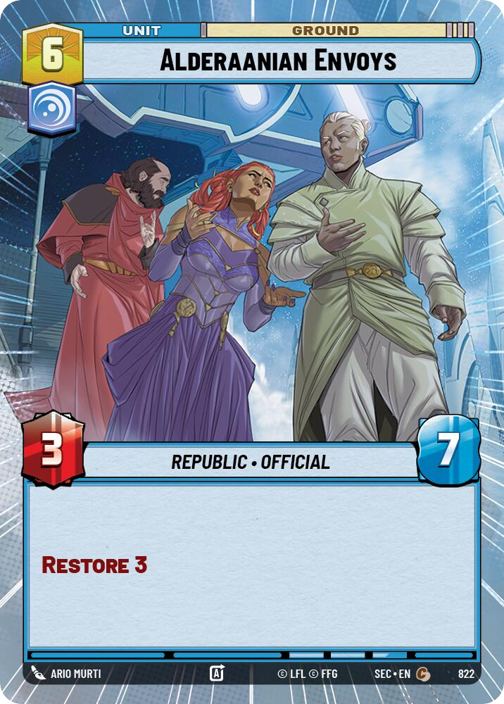 【SEC0822/EN】Alderaanian Envoys (Hyperspace/Foil)