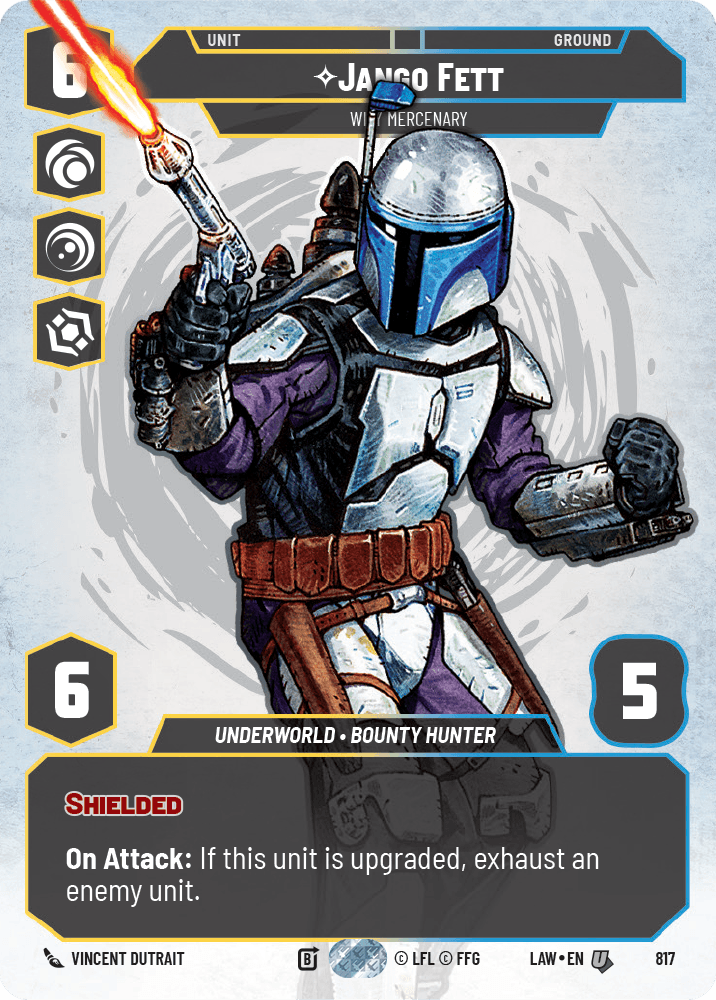 【LAW817/EN】Jango Fett - Wily Mercenary(Prestige)
