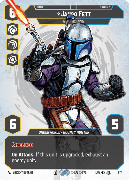 【LAW817/EN】Jango Fett - Wily Mercenary(Prestige)