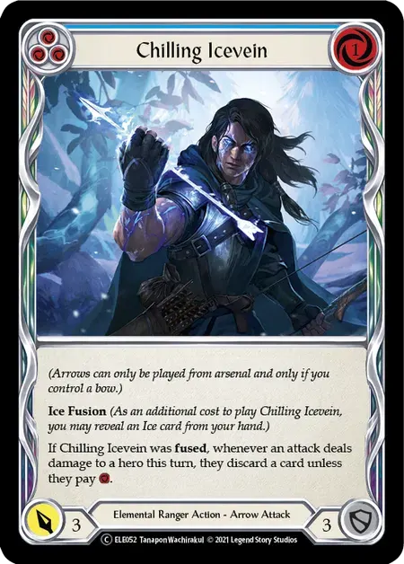 【U-ELE052/EN】Chilling Icevein[Blue]