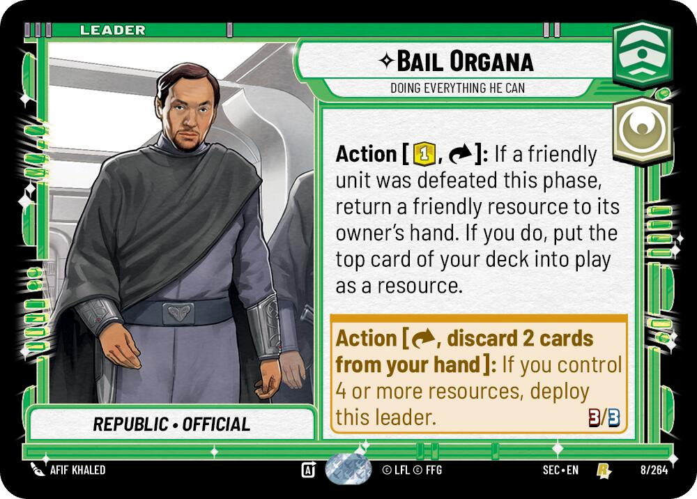 【SEC0008/EN】Bail Organa - Doing Everything He Can