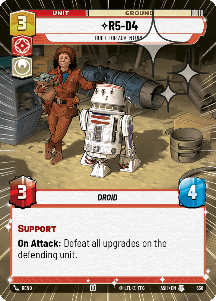 【ASH658/EN】R5-D4 - Built for Adventure (Hyperspace/Foil)