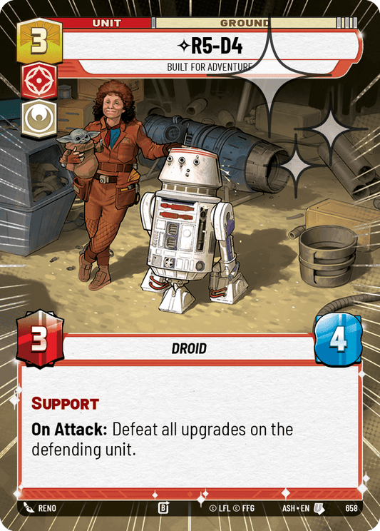 【ASH658/EN】R5-D4 - Built for Adventure (Hyperspace/Foil)